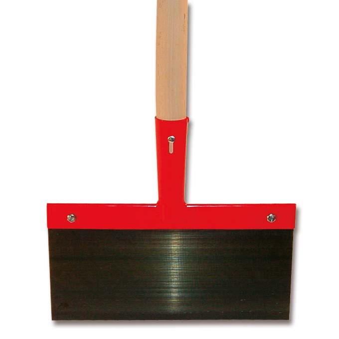 Stossscharre, 30 cm breit, mit 120 cm langem Stiel