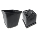 Conteneurs rectangulaires noirs 13 x 13 x 13 cm, 420 pièces