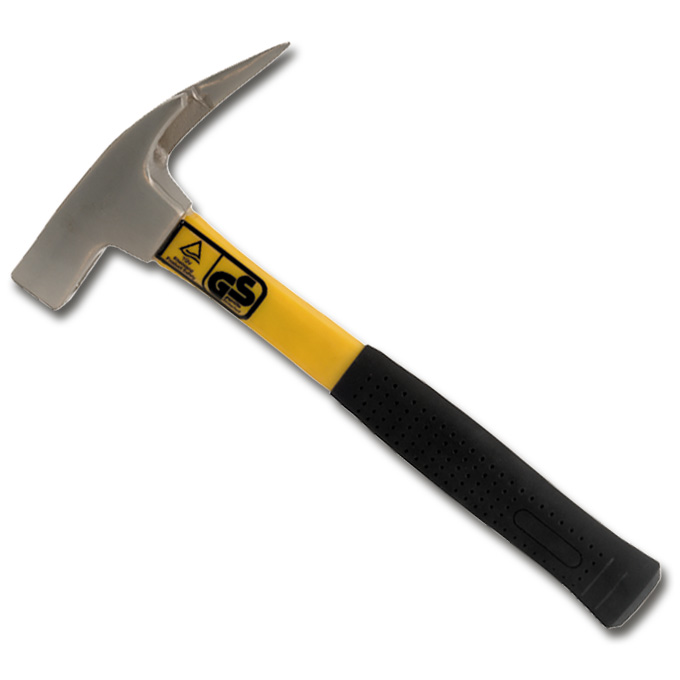 Latthammer mit Fiberglasstiel, Kopfgewicht 600 g