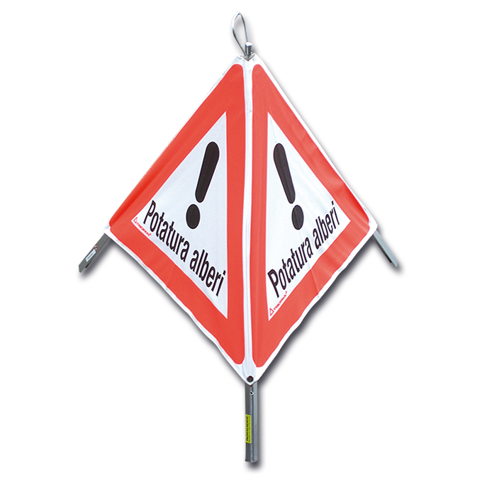 TRIOPAN-Faltsignal, Signal 1.30 «Potatura alberi», tagesleuchtend, Grösse 60 cm