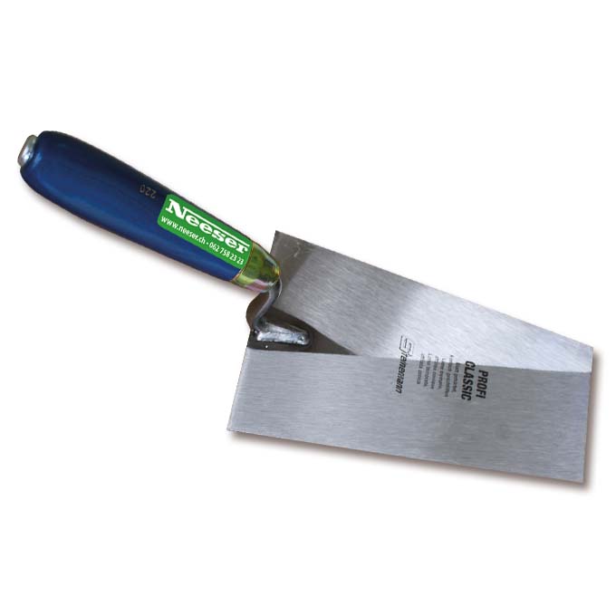 Truelle de maçon, carrée, longueur 20 cm