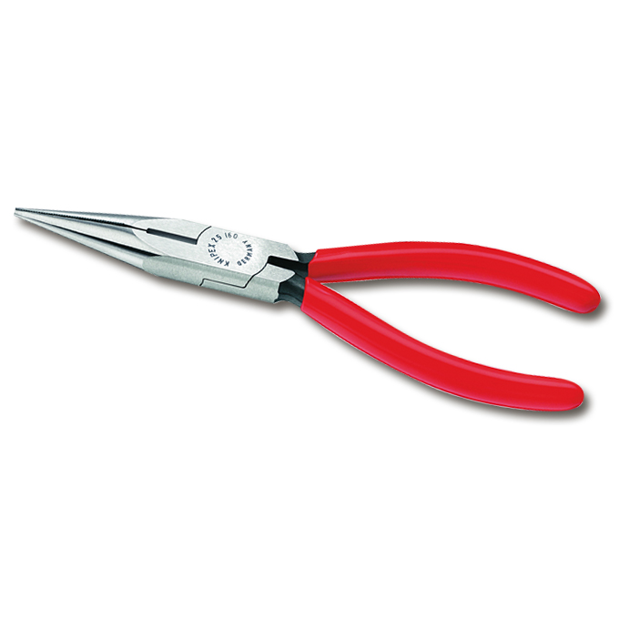 Radiozange (Flachrundzange) KNIPEX gerade Backen, 16 cm lang