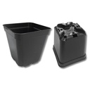 Conteneurs rectangulaires noirs 8 x 8 x 8 cm, 1925 pièces