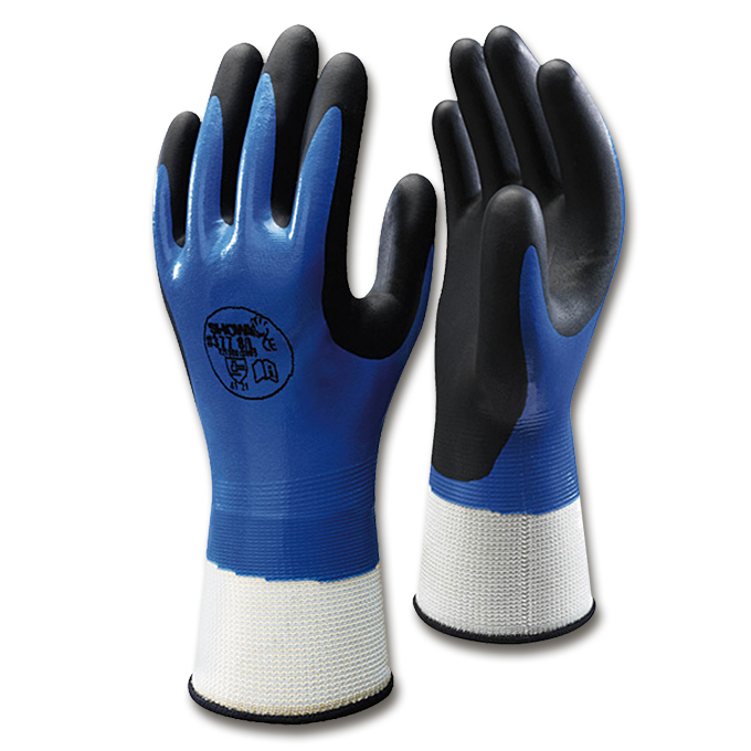 Gants de protection SHOWA bleu/noir, taille 9/XL
