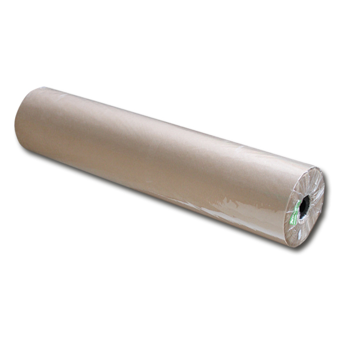 Papier kraft 40 g/m2, brun côtelé, largeur 75 cm