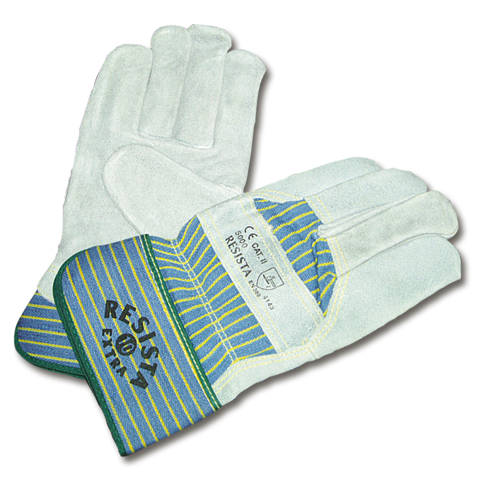 Gants de travail en cuir croûte de boeuf, taille 11