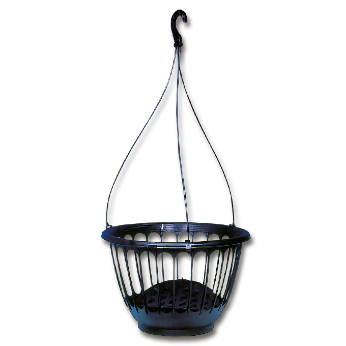 Corbeille à suspension CLASSIC TOP noir, 35cm ø