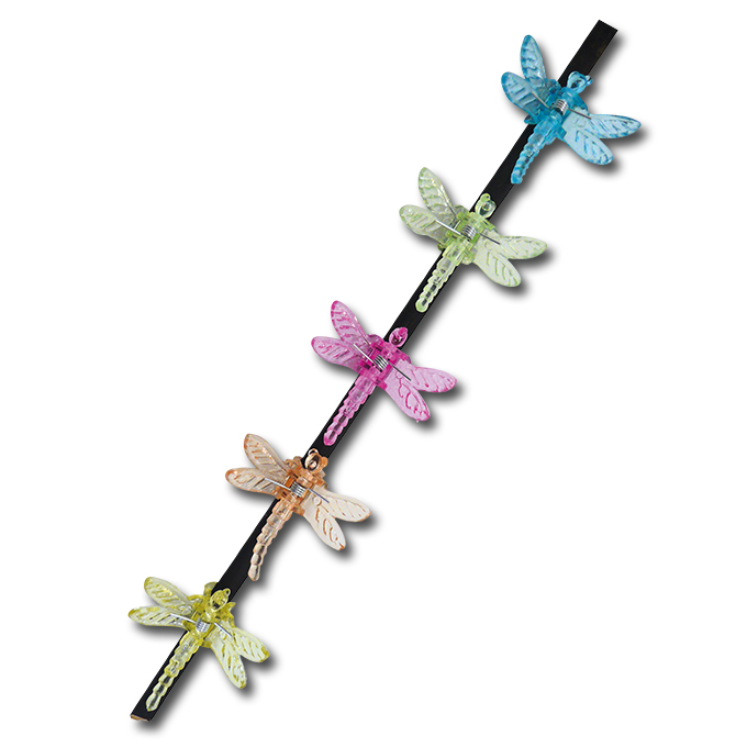 Clip orchidée libellule couleur pink