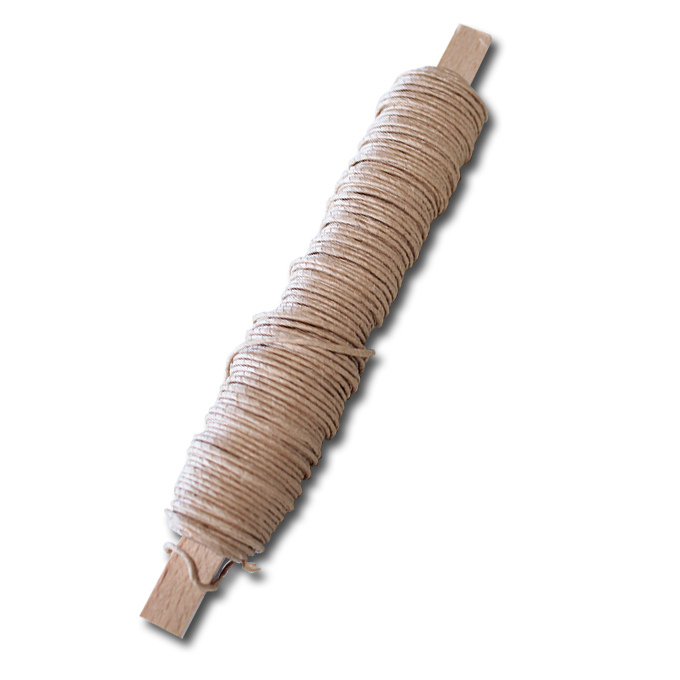Fil enroulé en papier écru, 50 g, 0.6 mm