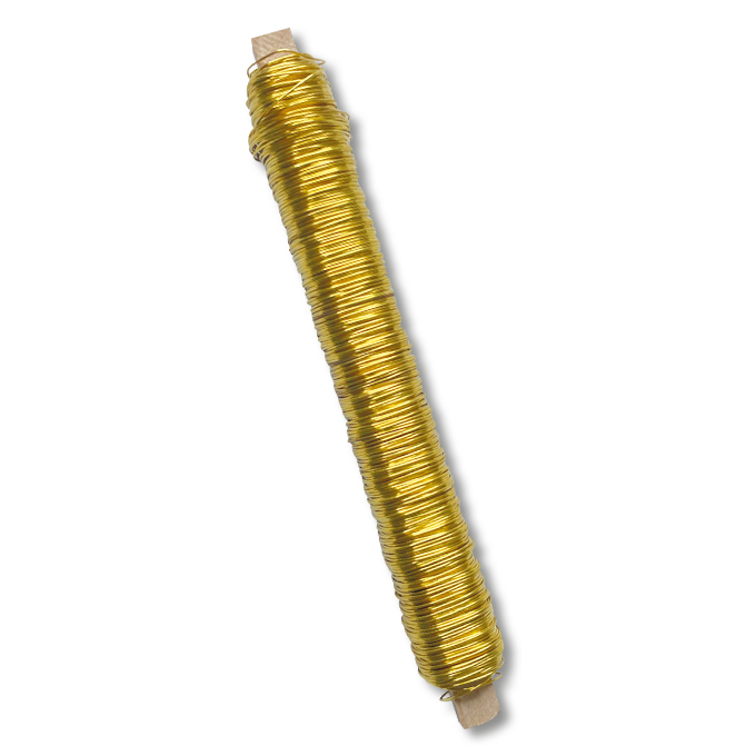 Fil de décoration doré, 100 g, 0.55 mm