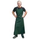 Tablier bretelles croisées dans le dos vert, longueur 117 cm