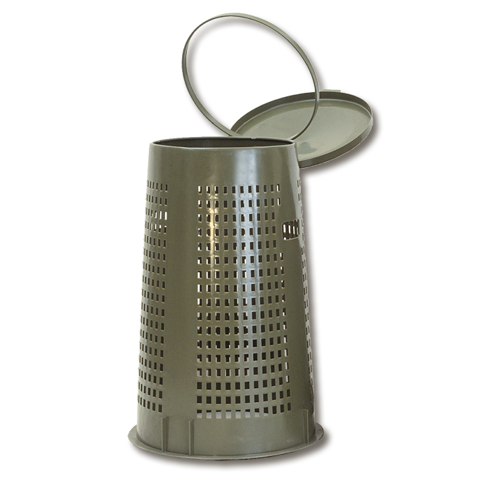 Abfallsammler Kunststoff olivgrün 110 Liter