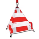 Signal d'avertissement TRIOPAN, 3-dimensionnel, avec bandes réfléchissantes