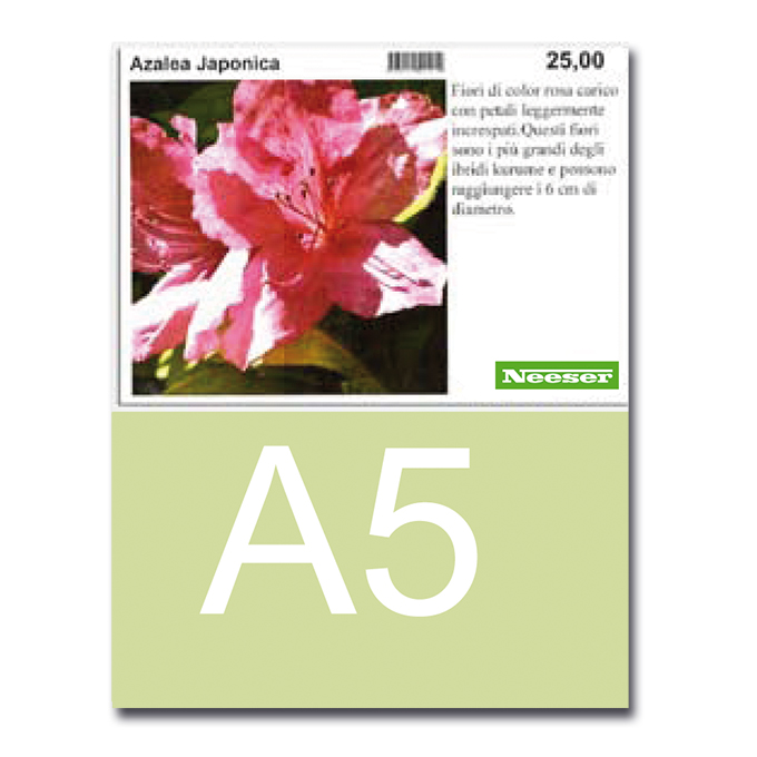 Laser-Schilder A5 weiss, 210 x 148 mm, 250 Etiketten