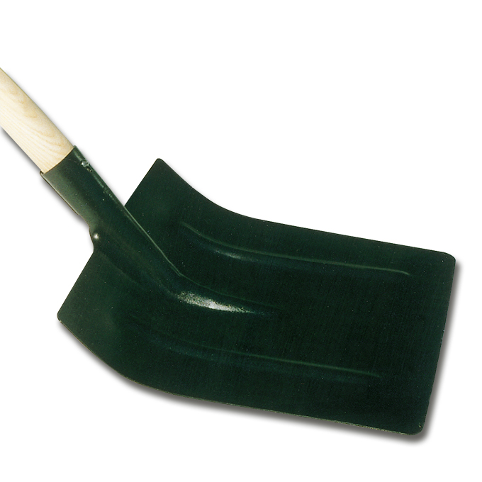 Pelle à neige en acier noir avec manche, largeur 33 cm