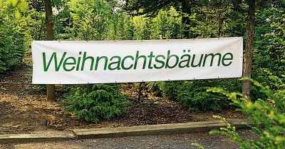 Banden-Werbeplane mit Lagertext