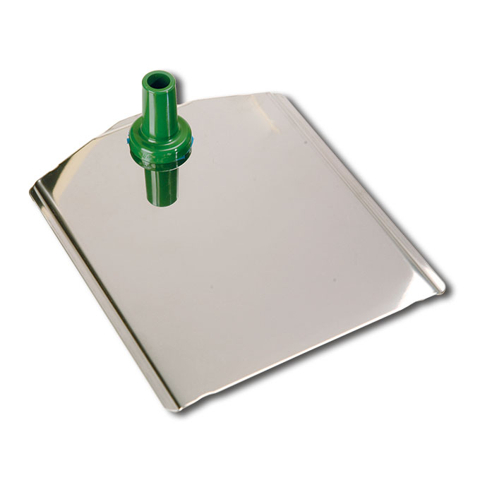 Pied d'arrèt en acier chromé