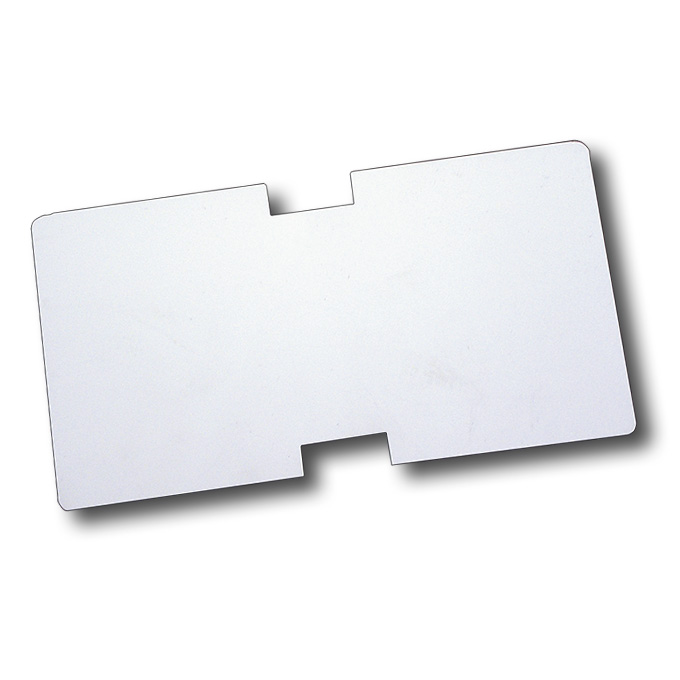 Schildblätter weiss 10 x 4.3 cm, Bund à 100 Stück