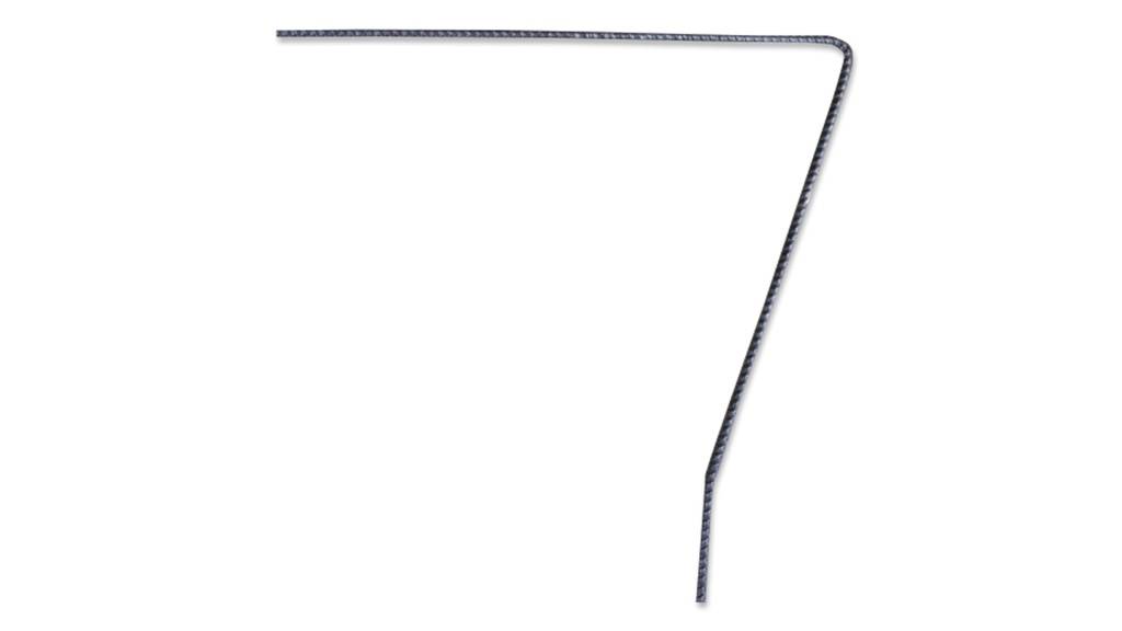 Agraffe L-förmig SPEZIAL grippt blank 25 x 20/5 cm, 100 Stück