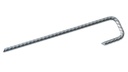 Agrafe en L ÉCO nervurée non zinguée 50 cm, 100 pièces