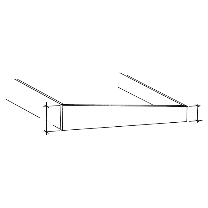 Planche en bois de sapin, largeur 18 cm, épaisseur 3 cm