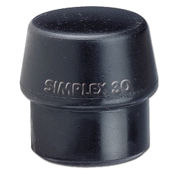 [208.457.80] Tête de rechange noir pour maillet SIMPLEX ø 80 mm