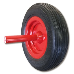 [240.104.1] Roue en caoutchouc plein pour brouette PERFECTA, incl. boulon