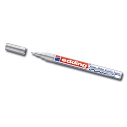 [424.260.3] Lackmarker «EDDING 751», silber, Strichstärke ca. 1-2 mm