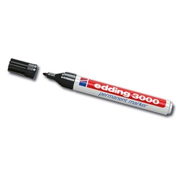 [424.150] Permanentmarker «EDDING 3000», schwarz, Strichstärke ca. 1.5-3 mm