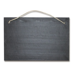 [442.109] Ardoise rectangulaire avec cordelette, 300 x 200 mm