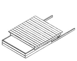 [011.026] Sandkasten fahrbar, 200x200 cm