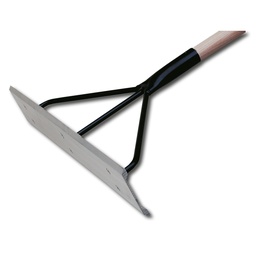 [208.176.80] Teerkrücke kantenverstärkt, 80 cm breit, mit Stiel 170 cm