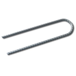 [135.246] Agraffe U-förmig gerippt blank 30x3x30 cm, 100 Stück