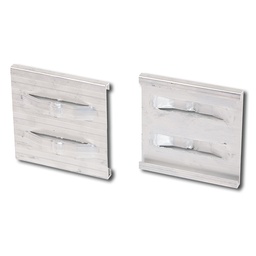 [138.102] Endverbindungsclip Aluminium silber 10.2 cm