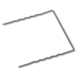 [135.235] Agrafe en U GEOHIT EXTRA large non zinguée 20x20x20 cm, 100 pièces