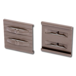 [138.112] Endverbindungsclip Aluminium braun 10.2 cm