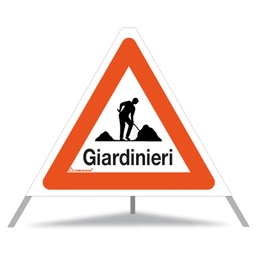 [210.247] TRIOPAN-Faltsignal, Signal 1.14 «Giardinieri», tagesleuchtend, Grösse 60 cm