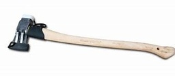 [208.527] Doppelkeil Spaltaxt mit Schlagkopf, Stiel 80 cm, Kopfgewicht 1.7 kg