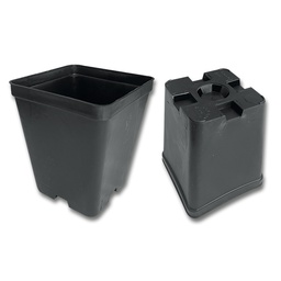[230.228] Conteneurs rectangulaires noirs 10 x 10 x 12 cm, 450 pièces