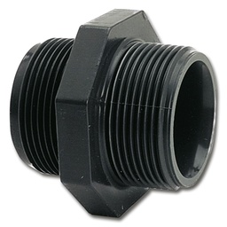 [162.860] Raccord fileté plastique, deux côtés ¾" mâle