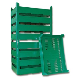 [200.050] Cageot en plastique POLY, vert, 54 x 35 cm
