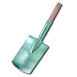 [204.040] Bêche pour jardinier ROBUST, lame 28.5x18.5/18 cm, avec manche 100 cm