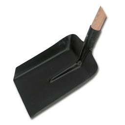 [204.495] Randschaufel schwarz aus Stahl mit Stiel, Blatt 28 x 34 cm