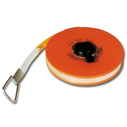 [208.780] Glasfaser-Bandmass RICHTER in Stahlkapsel, beidseitige cm-Teilung, 30 m lang