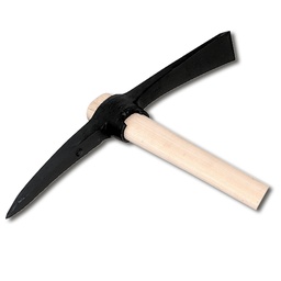 [208.060] Pickel, ovales Haus und Lappen, mit Stiel, 2 kg