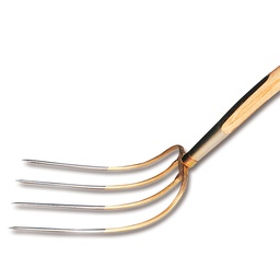 [207.460] Düngergabel 4 Zinken, mit Federdülle, Stiel 135 cm