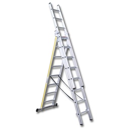 [205.240] Aluleiter HB TREND, 3 x 12 Sprossen, 8.59 m