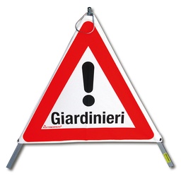 [210.242] TRIOPAN-Faltsignal, Signal 1.30 «Giardinieri», tagesleuchtend, Grösse 60 cm