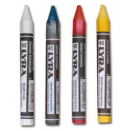 [212.200.2] Craie à marquer LYRA jaune, hexagonale, 12 x 120 mm