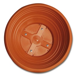 [231.315] Terrines à fleurs avec trous rouge brique ø 35 cm